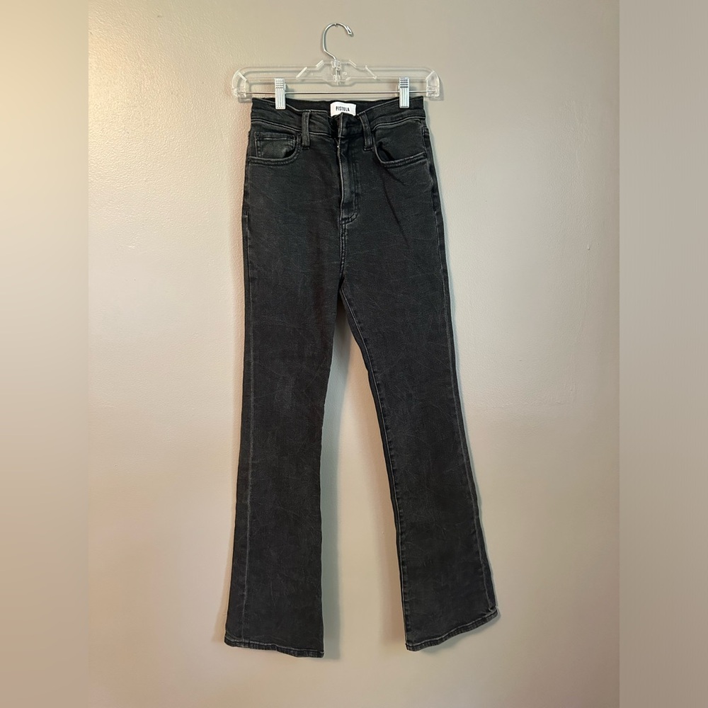 High Waist Bootcut Pistola Jeans